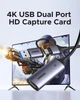 Карта видеозахвата HDMI на USB 3.0 A и USB C Ugreen CM629 для потокового гейминга, записи, совместимо с Switch 2, PS5, Xbox, ПК, Mac, телефоном Grey (15389) - изображение 11