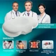 Подушка ортопедическая CloudTherapy 65х40х10 см IDEIA анатомическая с эффектом памяти для сна на боку, спине и животе, с наволочкой на молнии серая - изображение 2
