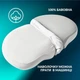 Подушка ортопедическая CloudTherapy 65х40х10 см IDEIA анатомическая с эффектом памяти для сна на боку, спине и животе, с наволочкой на молнии серая - изображение 5