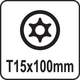 Викрутка зіркова YATO "TORX" T15 х 100 мм (YT-25956) - зображення 3