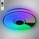Смарт люстра музыкальная управляемая светодиодная SONG R RGB 60 Вт 380x70 мм Белая ESLLSE - изображение 1