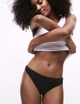 Набор хлопковых трусиков Marks&Spencer стринги thongs 10(38) 5 шт black черный 0157 - изображение 3