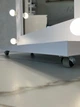 Профессиональное LED-зеркало MiroRika Premium-класса, на колесах с подиумом, белый, 187x80см - изображение 2