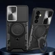 Протиударний чохол Armor Ring + захиcт камери для Samsung Galaxy S24FE case Simon S24 FE black - зображення 8