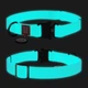 Ошейник для собак средних пород WAUDOG Waterproof, ментоловый, свето-накопительный (светится в темноте) Collartex, QR-паспорт, металлическая пряжка-фастекс, ширина 20 мм, длина 28–40 см, размер M, арт. 2787 - изображение 2