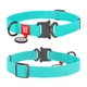 Ошейник для собак средних пород WAUDOG Waterproof, ментоловый, свето-накопительный (светится в темноте) Collartex, QR-паспорт, металлическая пряжка-фастекс, ширина 20 мм, длина 28–40 см, размер M, арт. 2787 - изображение 1