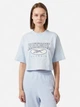 Футболка хлопковая спортивная короткая женская Reebok 3W Reebok Classics Big Logo 100036318 XL Голубая (4066763407308) - изображение 1
