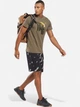 Футболка хлопковая спортивная длинная мужская Reebok 2M TS Compression SS HB7247 S Хаки (4065424056404) - изображение 3