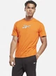 Спортивная футболка мужская Reebok 2M Train Speedwick GFX HT1705 S Оранжевая (4066751212655) - изображение 1
