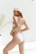 Білий роздільний купальник з кісточками - glory Perfect Female Білий L/80B (195SW-21BI-Wh) - зображення 4