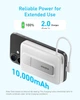 Магнітний бездротовий павербанк Anker Zolo 10000 mAh 30W із вбудованим кабелем Type-C та підставкою A1685 Pink - зображення 2