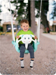 Huśtawka kubelkowa dziecięca Ricokids 3 w 1 Miś Turkusowa (5903890601522) - obraz 8