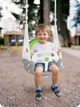 Huśtawka kubelkowa dziecięca Ricokids 3 w 1 Szaro zielona (5903890622350) - obraz 8