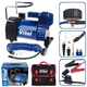 Автомобільний компресор Vitol 150psi 23Amp 50л шланг 5,0м R15-R18 з дефлятором клеми (K-55) - изображение 1
