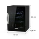 Холодильник-вітрина KLARSTEIN Beersafe XL Onyx скляні двері 60 л Чорний (10032871) - зображення 8