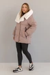 Зимняя куртка Miorichi Дора 52 Бежевий (01209-brown52) - изображение 4