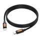 Кабель зарядки BOROFONE BX114 Silicone Type-C to Type-C (60W) fast charge (1M) швидка зарядка для пристроїв Чорний - зображення 3