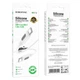 Кабель заряджання BOROFONE BX114 Silicone Type-C to Type-C (60W) швидка зарядка для устройств Білий - зображення 2