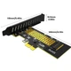 Переходник Адаптер PCI-E на SSD M.2 NVMe JEYI Starfish PCIе 4.0/3.0 X1 с алюминиевым радиатором - изображение 9