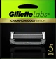 Сменные картриджи для бритья (лезвия кассеты) мужские Gillette Labs кассеты 5 шт - изображение 2