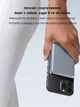 Магнітний повербанк 5000 mah 20W Qinetiq P5 aluminium powerbank magsafe 3 в 1 для епл apple айфона iphone 12 13 14 15 16 17 і apple watch бездротовий портативний магсейф магнітна бездротова зарядка універсальна павер банк максейв Titan - зображення 2