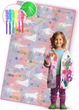 Mata piankowa do kolorowania Ricokids zwijana 200 x 120 x 0.3 cm RK-343 734301 Różowa (5903890615987) - obraz 10