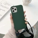Чехол с ремешком Wave Strap Silicone Case для Apple iPhone 13 Pro Max Green - изображение 6