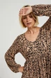 Жіноча сукня MOODO 4501 46 XXXL коричнева - зображення 6