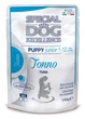 Вологий корм для цуценят Monge (Монж) Special Dog Exellence Puppy & Junior тунець 0.1 кг 24 шт. - изображение 1