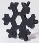Мультитул отвертка в виде снежинки Мультиинструмент 18 в 1 Snowflake Wrench Tool отвёртки ключи шестигранники 6,5 × 6,5 × 0,9 см - изображение 8