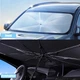 Автомобильный солнцезащитный зонт Защиты от солнца на лобовое стекло в авто SolArmor 130х75см - изображение 7