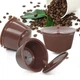 Многоразовая кофейная капсула для Nescafe Dolce Gusto/Nespresso — 1 шт. с фильтром, экологическая. Коричневая. - изображение 7