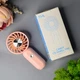 Детский портативный USB-вентилятор на аккумуляторе розовый (TML-266) - изображение 4
