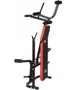 Складная скамья для тренировок Funfit 3864 до 110 кг со стойками для штанги Черно-красная - изображение 9