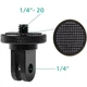 Адаптер переходник Alitek GoPro Mount для экшн камер с 1/4 на штатив, трипод, шлем (68020) - изображение 1