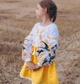 Вишиванка для дівчинки 116 біла Колоски з ластівками - зображення 3