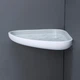 Полка угловая клеящаяся MBM HOME BP-26 WHITE/GRAY пластиковая белая/серая - изображение 9