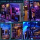 Бук Нук Киберпанк книжный уголок Румбокс Интерьерный конструктор DIY Cyberpunk Book Nook TC-36 - изображение 9