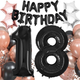 Balony Springos na 18 urodziny 53 szt czarny-rosegold PS0025 (5907719445250) - obraz 1