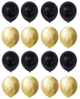 Balony Springos na 40 urodziny czarne- złote 27 szt PS0023 (5907719445236) - obraz 5