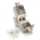 Модуль экранированный сетевой STP Keystone Slim LW LW-KJ6A-03-C6A Cat.6a Cерый - изображение 2