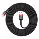 Кабель Baseus Cafule Lightning 1.5A (2m) Black - зображення 1
