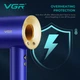 Професійний фен з 3 рівнями обдування та 4 рівнями температури XPRO VGR V-445 BLUE (46087-V-445_717) - зображення 5