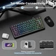 Клавиатура Магнитная ATTACK SHARK X82 PRO HE Black Contour Беспроводная Игровая RGB. 2.4G/Bluetooth/Кабель. Батарея 5000mAh. 8000 Герц/c. Магнитные Свитчи - изображение 3