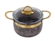 Кастрюля с крышкой Royal Stone Sandstone gold Brioni 764-038 (2.5л/18см) - изображение 1