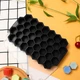 Форма для льоду силіконова Соти з кришкою чорна - зображення 5