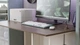 Комп'ютерний стіл Ferrum-decor Кевін Дуб трюфель 16 мм, метал білий, 100x70х75 см - зображення 4