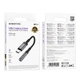 Перехідник Borofone BV24 Type-C to AUX 3.5mm (female) 15cm сірий (3661) - зображення 2