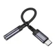 Перехідник Borofone BV24 Type-C to AUX 3.5mm (female) 15cm сірий (3661) - зображення 6