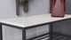 Полиця для взуття Слайм 3 Ferrum-decor 635x630x260 Чорний метал ДСП Біле 16 мм (FRD-105156) - зображення 3